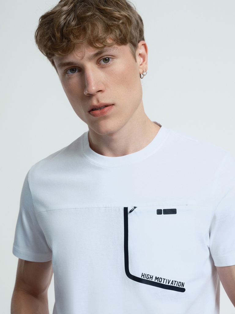 Men's White T-Shirt Short Sleeve