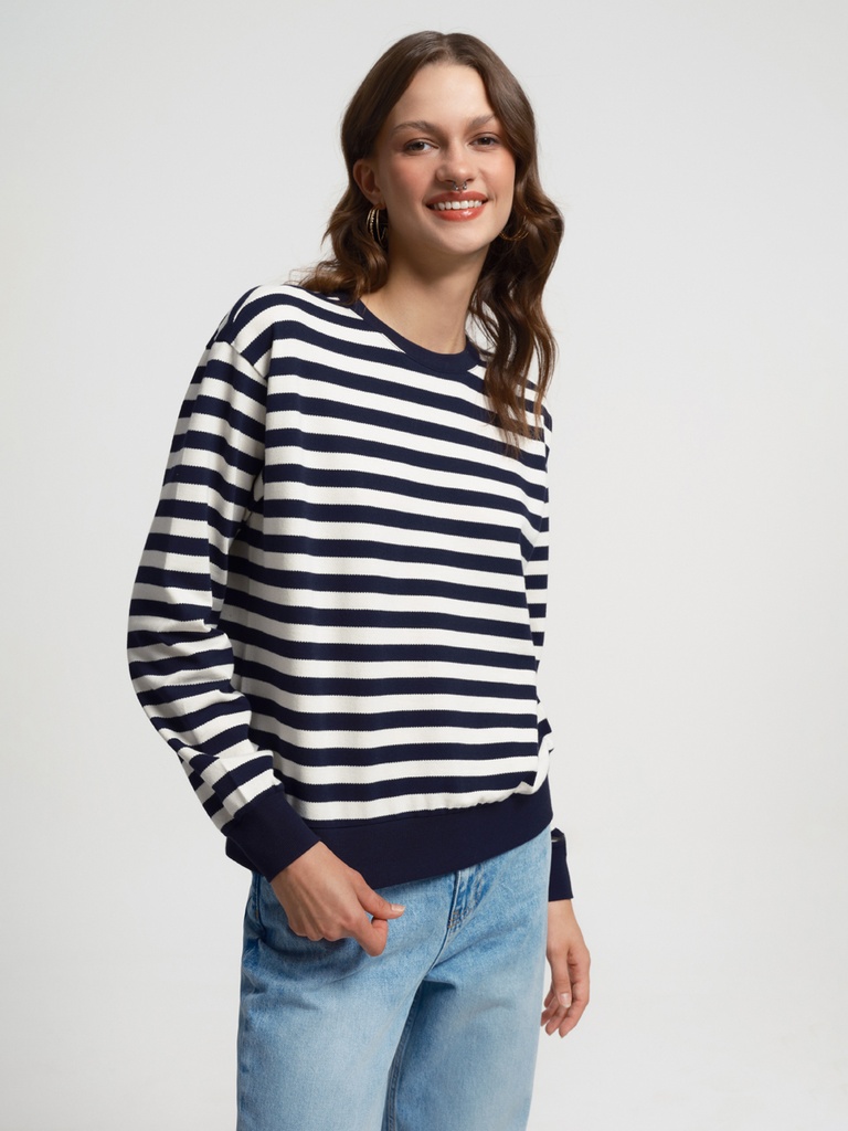 Women's Striped Long Sleeve Shirt