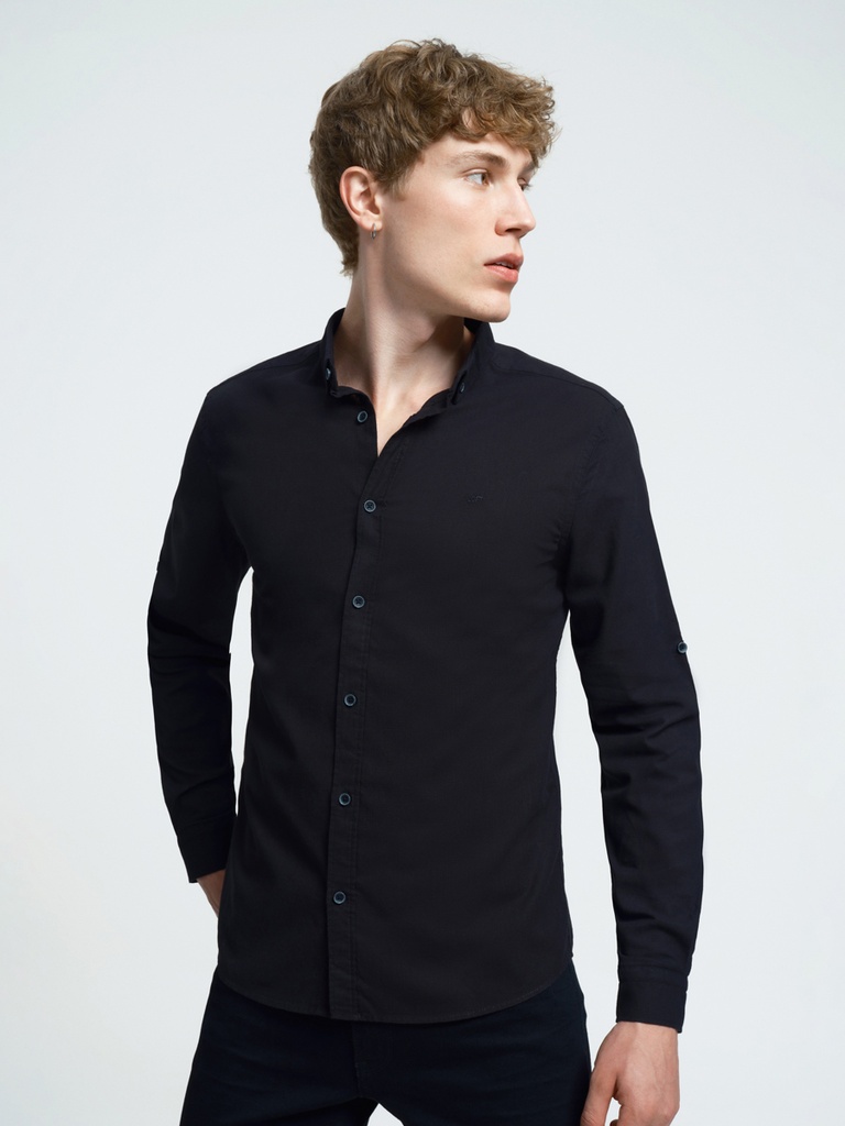 Regular Fit Men's Long Sleeve Button Up Shirt