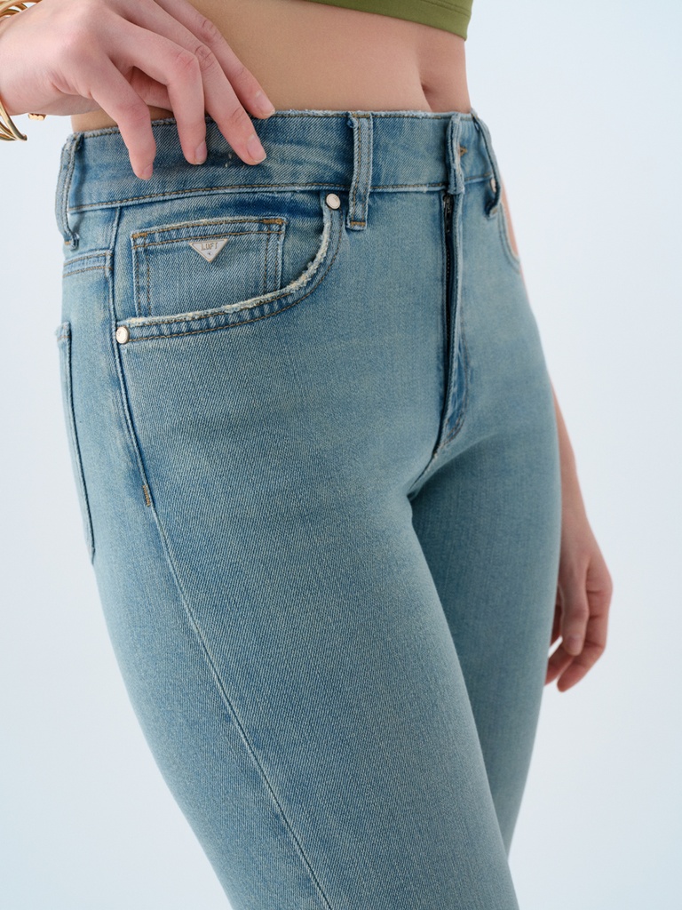 Long Flare Slim Fit Women's Trousers