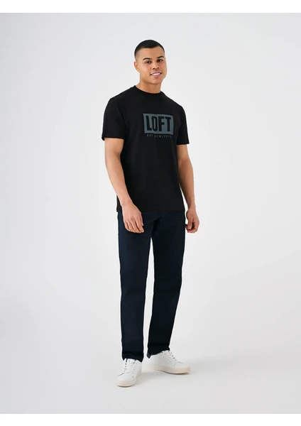 Regular Fit Black Men's T-Shirt