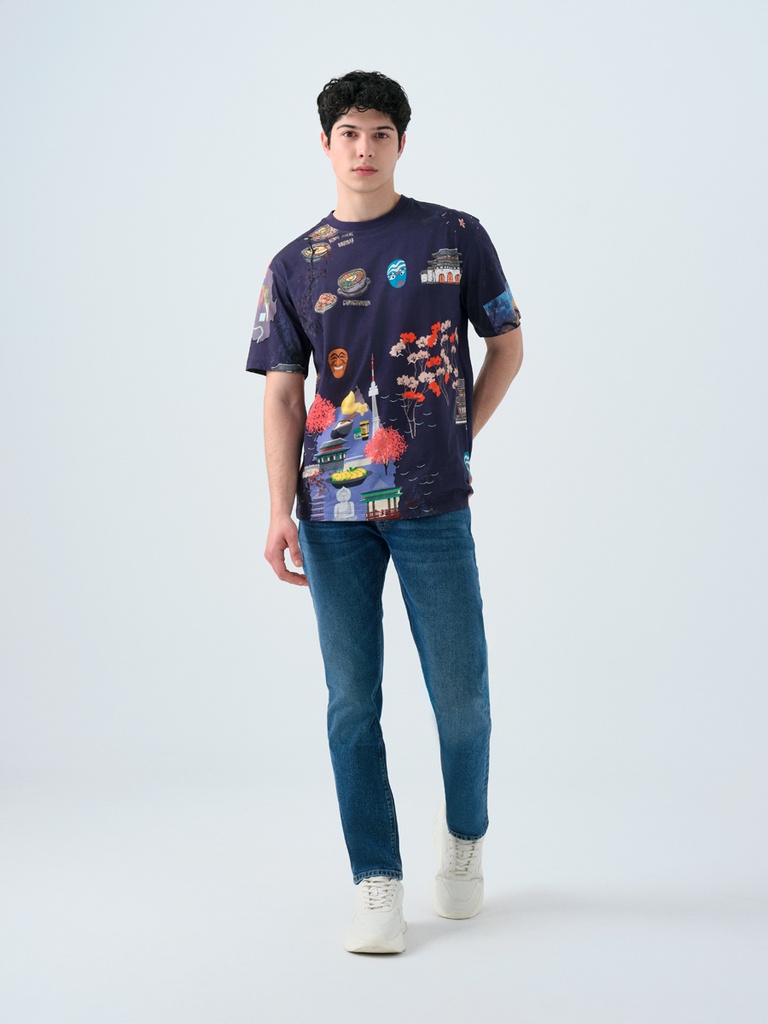 Loose Fit Men's T-shirt Short Sleeve