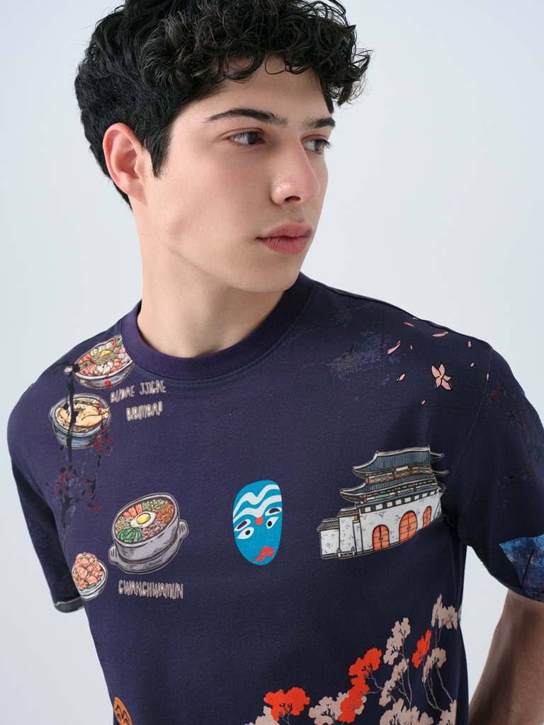 Loose Fit Men's T-shirt Short Sleeve