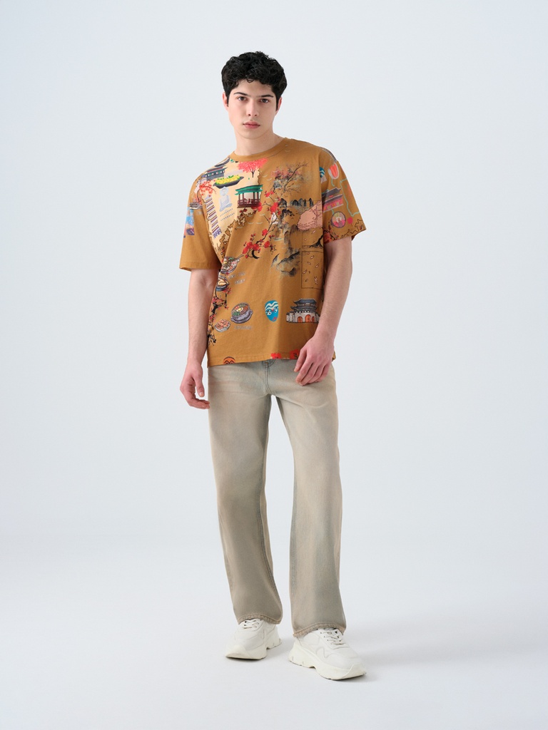 Loose Fit Men's T-shirt Short Sleeve