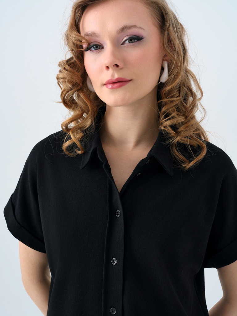 Regular Fit Women's Shirt Short Sleeve