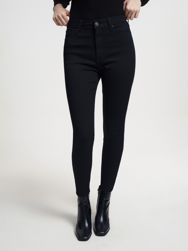 Women's Natalie Cindy Black Wash Trousers