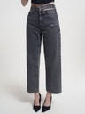 Crop Wide Leg Blow Wash Women's Pants