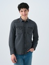 Slim Fit Men's Shirt Long Sleeve