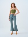 Long Flare Slim Fit Women's Trousers