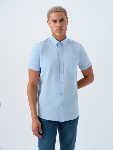 Regular Fit Men's Shirt Short Sleeve