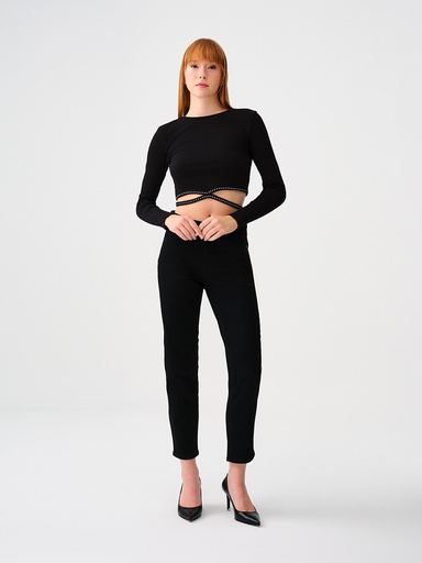 [LF2037088] Elena Slim Fit Women's Trousers