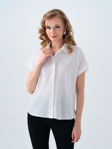 [LF2038450] Regular Fit Women's Shirt Short Sleeve