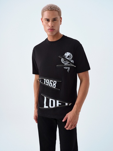 [LF2038596] Loose Fit Men's T-shirt Short Sleeve
