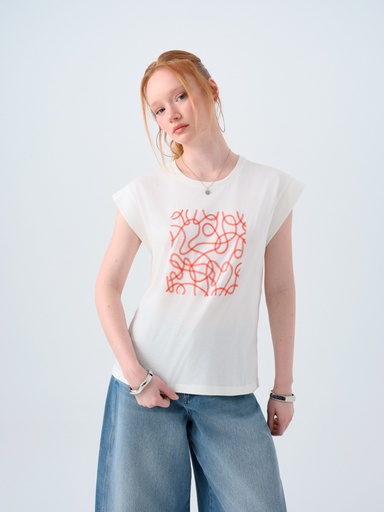 [LF2038770] Relax Fit Women's T-Shirt Short Sleeve