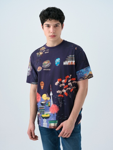 [LF2039191] Loose Fit Men's T-shirt Short Sleeve