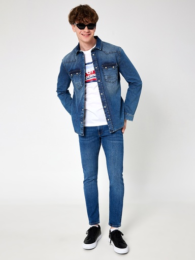 [LF2032746] Slim Fit Men's Shirt Long Sleeve