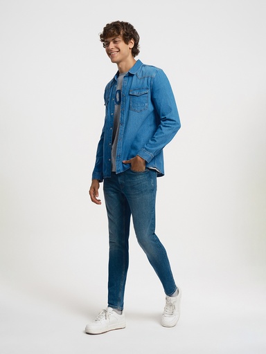 [LF2032756] Slim Fit Men's Shirt Long Sleeve
