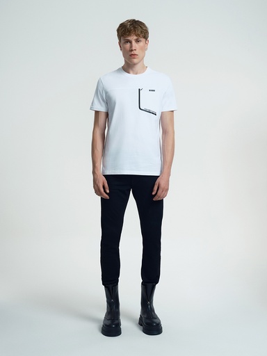 [LF2033103] Men's White T-Shirt Short Sleeve