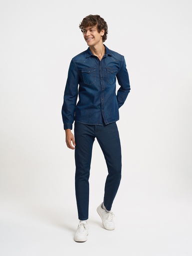 [LF2033429] Slim Fit Men's Long Sleeve Shirt