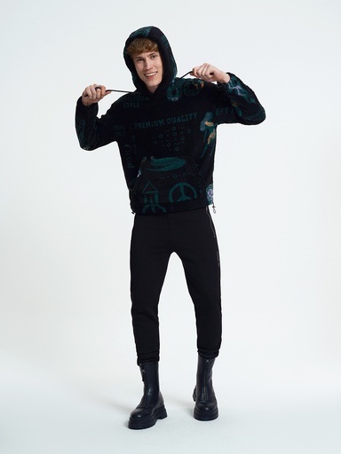 [LF2033859] Oversize Fit Men's Sweatshirt