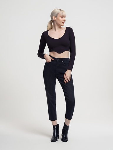 [LF2034145] Mom Regular Fit Women's Trousers