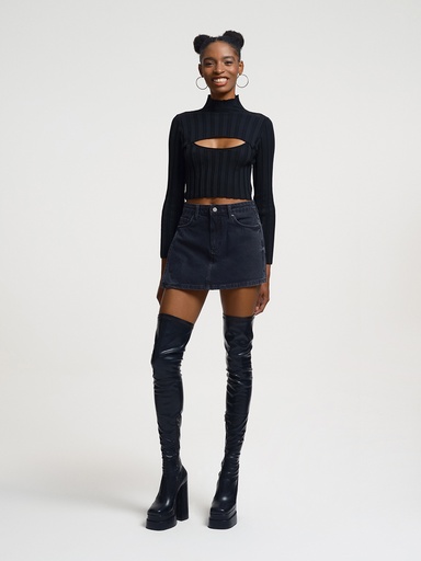 [LF2034334] Slim Fit Women's Skirt