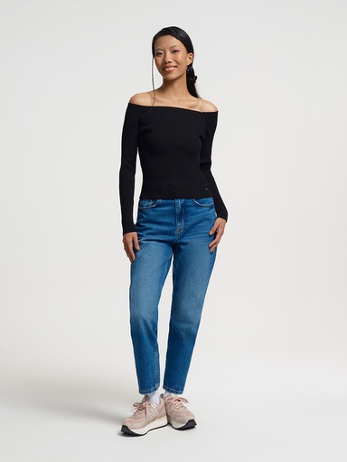 [LF2034468] Crop Women's Blouse Long Sleeve