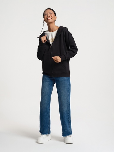 [LF2034524] Black Women's Cardigan