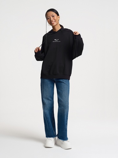 [LF2034553] Black Women's Sweat Shirts